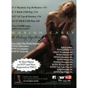 Rare MARIAH CAREY May 6, 2005 Music Promo Trade AD The Emancipation of Mimi